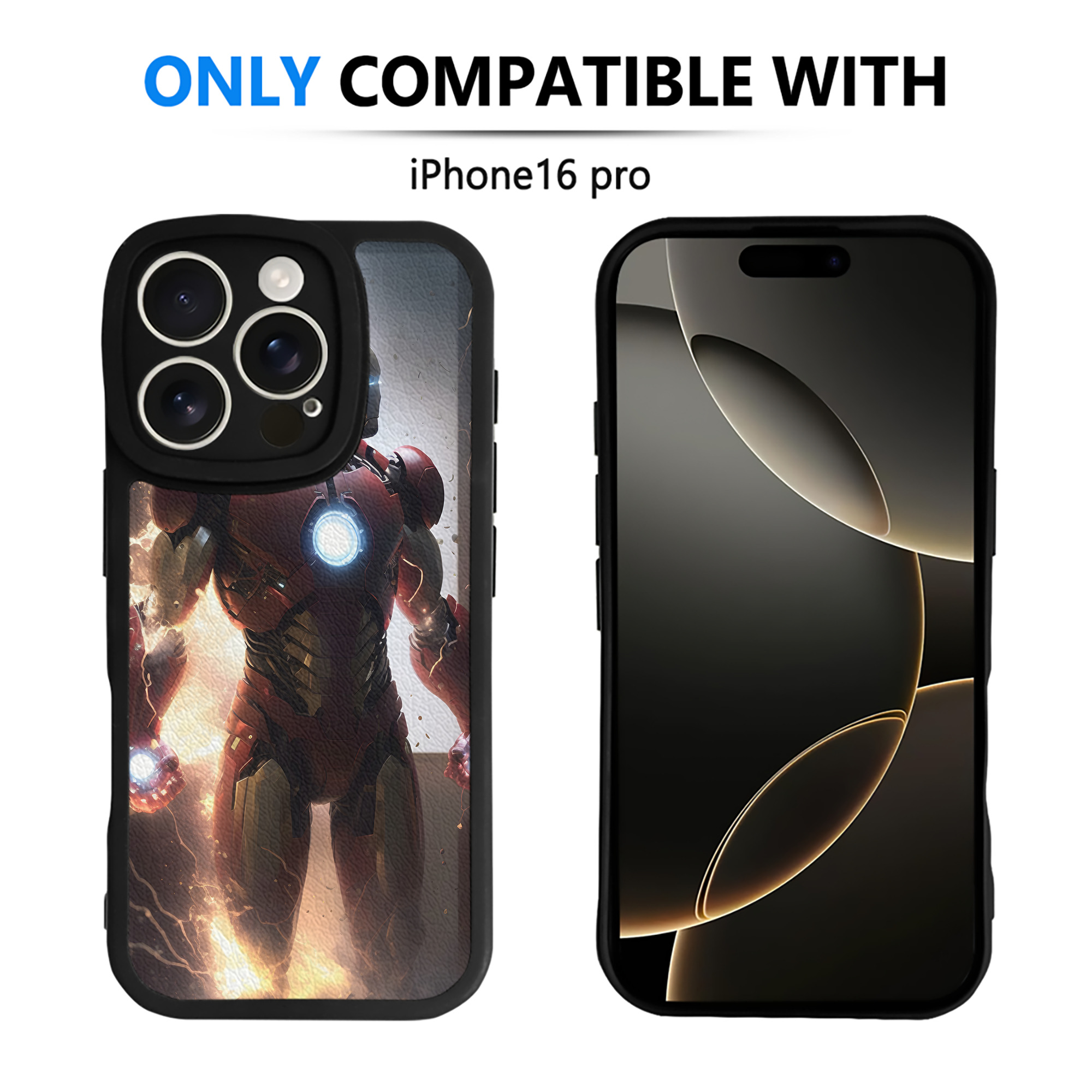 （画像用） アベンジャーズ The Avengers 【iPhone 16シリーズ対応】シリコンスマホケース（レザー調） 材質：シリコン